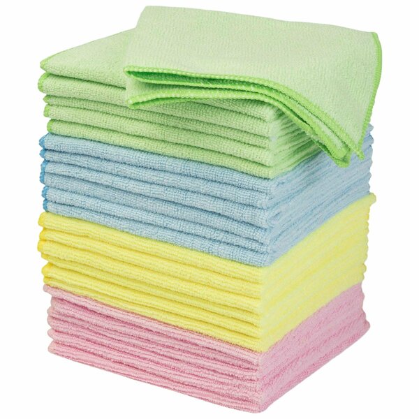 Stalwart Microfiber Cleaning Cloths, 24PK 75-HT2003